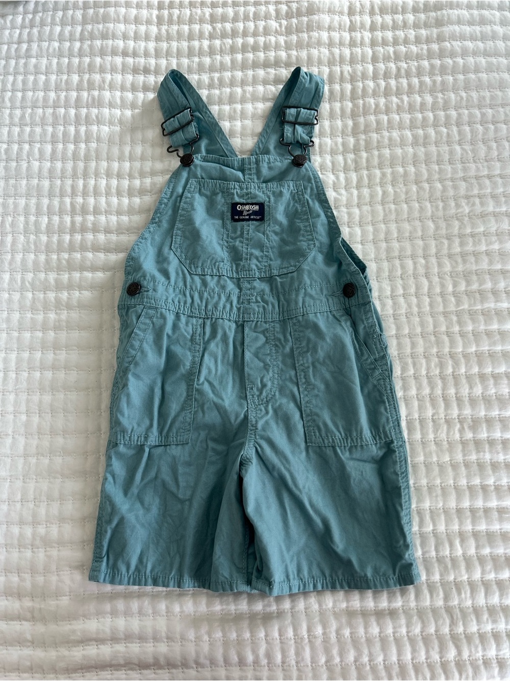Oshkosh blue overalls with adjustable straps